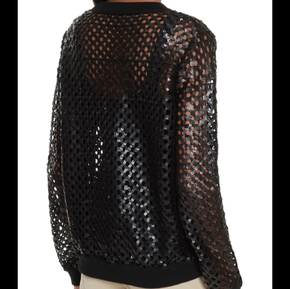 Tory Burch sequin mesh top - Picture 4 of 8